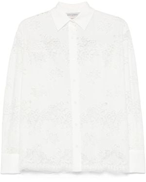 ERMANNO FIRENZE Embroidered Lace Shirt - White