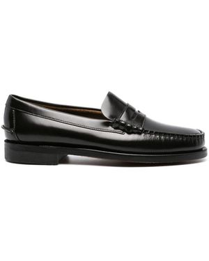 Sebago Calf Leather Classic Dan Loafers - Black