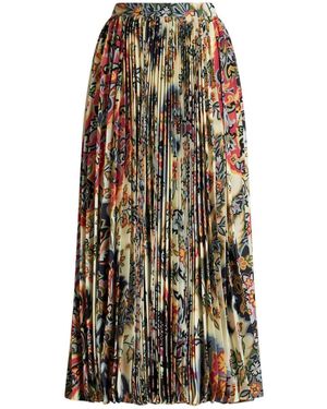 Etro Printed Midi Skirt - Natural