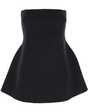 Rohe Top Bustier With Straight Neckline - Black