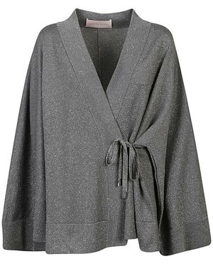 Circus Hotel Viscose Short Kimono - Grey