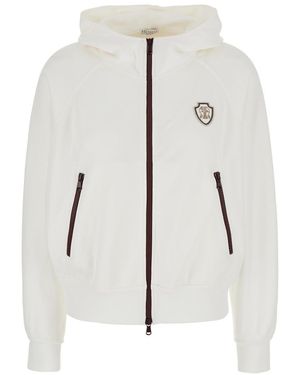 Brunello Cucinelli Cardigan C/Zip E Capp.M - White
