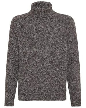 Brunello Cucinelli Turtle Neck Jumper - Grey