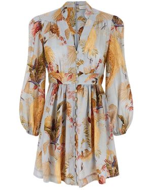 Zimmermann 'Acension Plunge' Dress - Blue