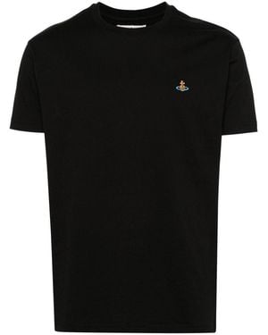 Vivienne Westwood Logo Cotton T-Shirt - Black