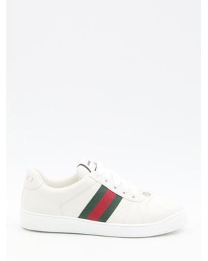 Gucci Screener Trainers - White