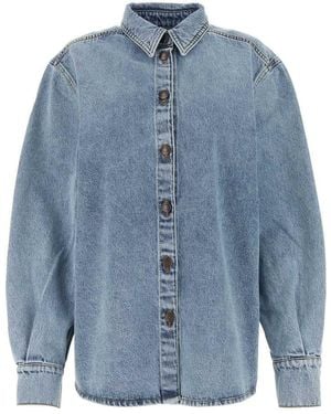 Magda Butrym Denim Oversized Shirt For - Blue