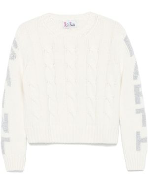 Mc2 Saint Barth Crewneck Jumper - White