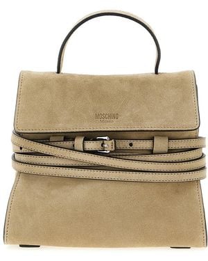 Moschino 'Tie Me' Small Handbag - Natural