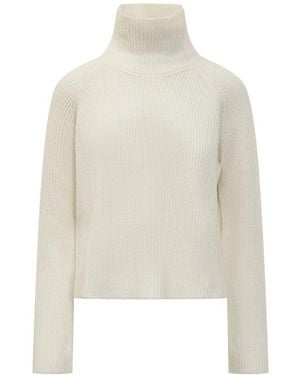 Jucca High Neck Sweater - White