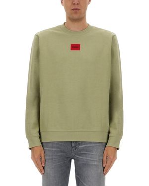 BOSS Sweatshirt With Logo - Green