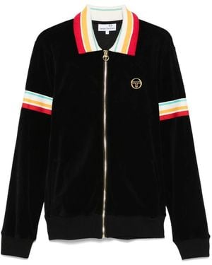 Sergio Tacchini Slice Velour Track Jacket - Black