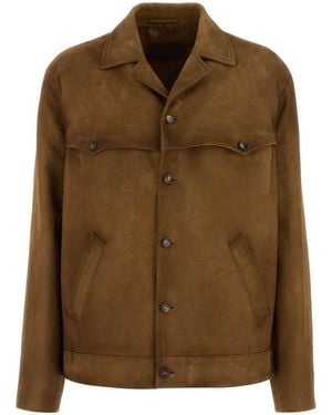 Prada Leather Jackets - Brown