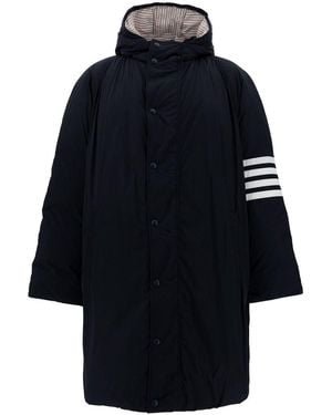 Thom Browne Jacket With 4Bar Detail - Blue