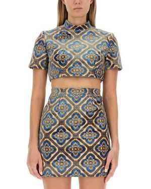 Etro Cropped Mini Top For - Grey