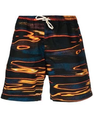 BLUE SKY INN Sky Inn Printed Swimming Trunks - Black