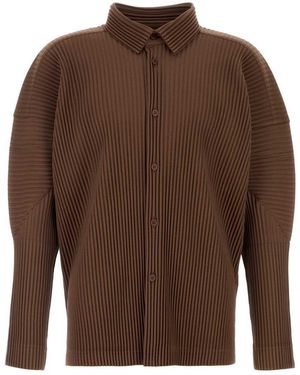 Homme Plissé Issey Miyake Shirts - Brown