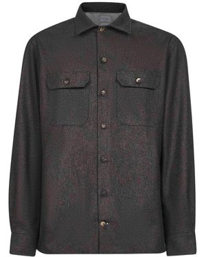 Brunello Cucinelli Wool Shirt - Black