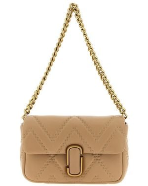 Marc Jacobs 'The Quilted Leather J Marc' Shoulder Bag - Natural