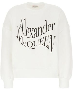 Alexander McQueen Sweatshirts - White