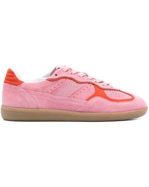 Alohas Tb.490 Rife Leather Trainers Shoes - Pink