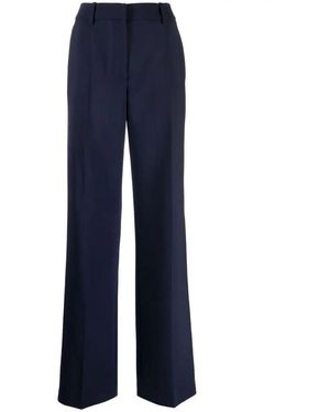 Off-White c/o Virgil Abloh Wide-Leg Virgin-Wool-Blend Trousers - Blue