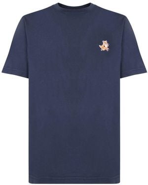Maison Kitsuné T-Shirts - Blue