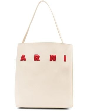 Marni Hobo Medium Museum Bags - White