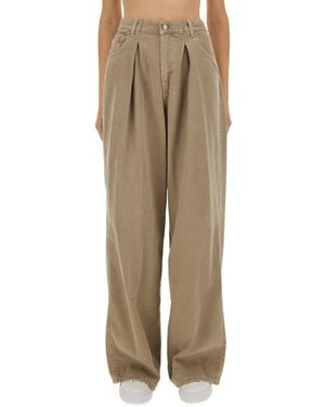 Haikure "Candy Wide-Leg" Jeans - Natural