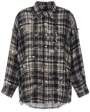 R13 Fringed Shirt - Grey