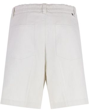 Paolo Pecora Linen Bermuda-Shorts - White