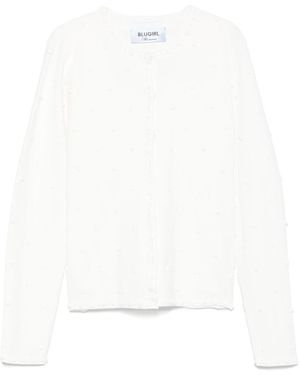 Blumarine Suit Knitwear And Cardigan - White
