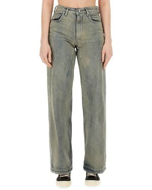 Rick Owens Straight Leg Jeans - Green