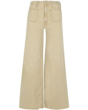 Mother 'Patch Pocket' Cotton Jeans - Natural