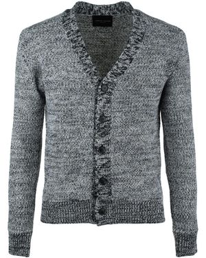 Roberto Collina And Cardigan With Mélange Effect - Grey