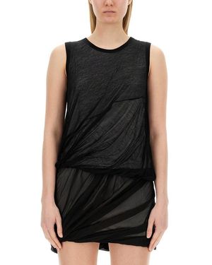 Helmut Lang Jersey Tank Top - Black