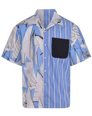 MSGM Shirt Made Of Cotton - Blue