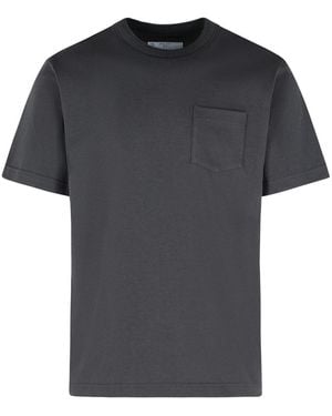 Sacai Cotton T-Shirt - Black