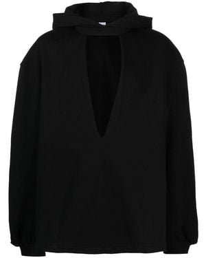 Random Identities Cutout Hoody - Black