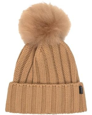 Woolrich Cap With Pon Pon - Natural