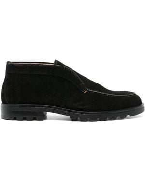 Santoni Rock Loafer Shoes - Black