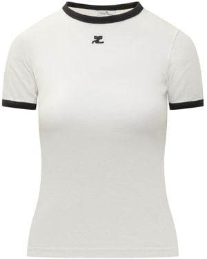 Courreges Signature T-Shirt - White