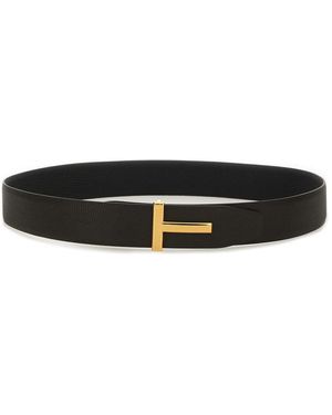 Tom Ford Cintura Reversibile - Black