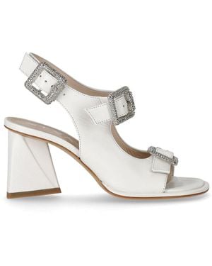 Strategia Nature Heeled Sandal - White