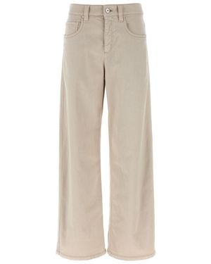 Brunello Cucinelli 'Loose Barrel' Jeans - Natural