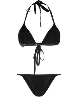 Dolce & Gabbana Triangle Bikini Set - Black