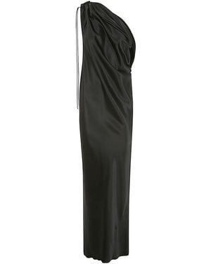 Max Mara Opera One Shoulder Dress - Black