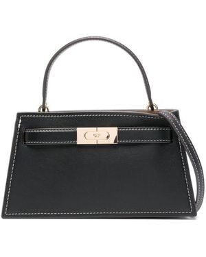 Tory Burch Lee Radziwill Small Leather Handbag - Black