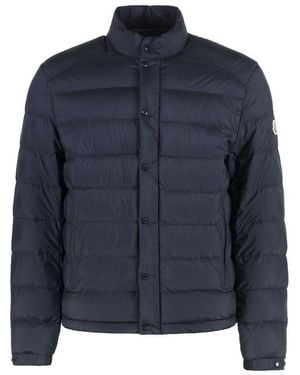 Moncler Selves Snap Button Fastening Down Jacket - Blue