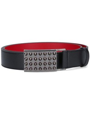 Christian Louboutin Funky Studs Belt - Red